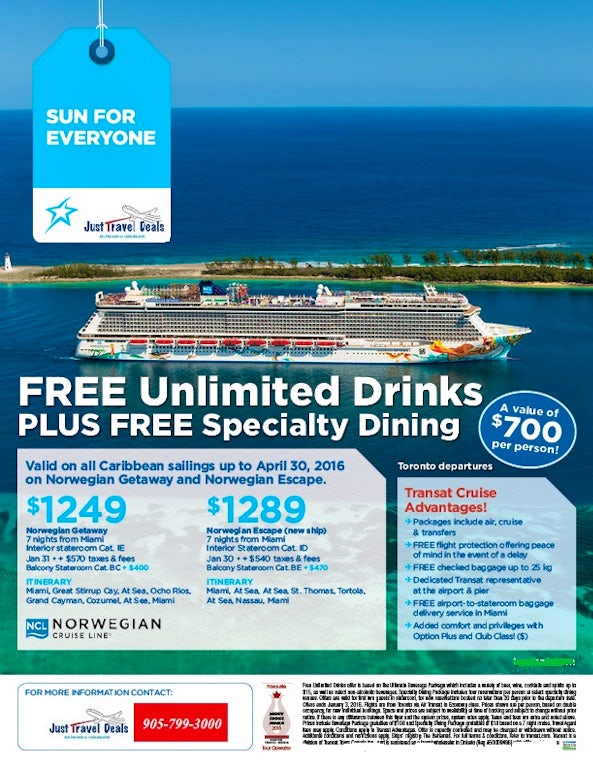 cruise with unlimited drinks