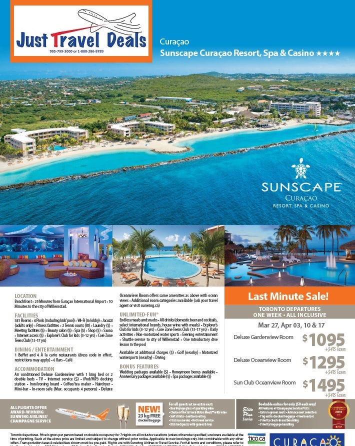 Last Minute Sale At Sunscape Curacao Resort Spa Casino   1458416802 Original 