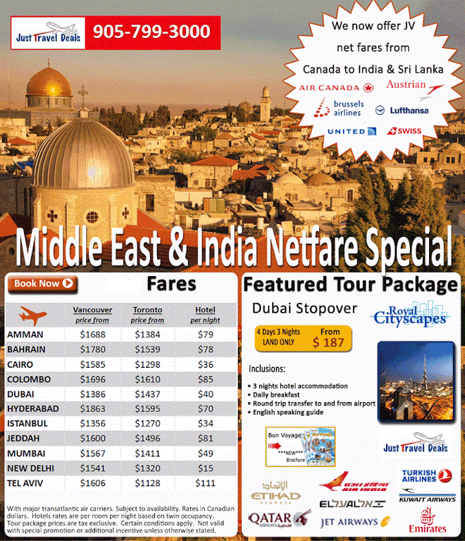 Middle East & India Cheap Tickets & Dubai Tour Package