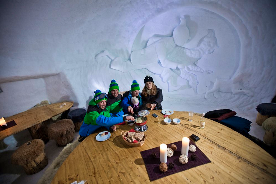 Snuggle in an Igloo in the Alps in Switzerland